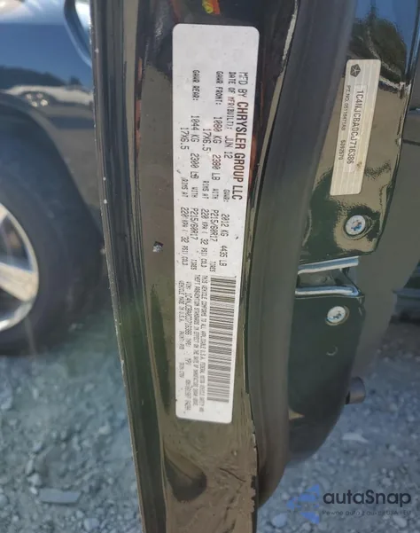 2012 Jeep Compass Sport from USA, damaged, VIN 1C4NJCBA0CD716386